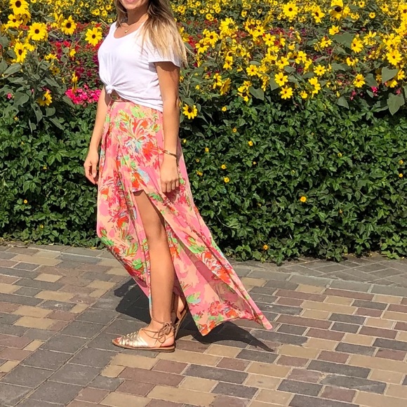 LOW PRICE!! Gianni bini floral maxi skirt - Picture 4 of 6